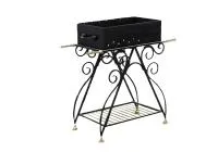 мангал м-02, 92*92*39см, антрацит. дачный эксперт