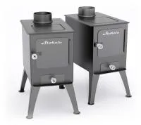 печь отопительно-варочная ермак stoker 50 садовая дровяная антрацит #