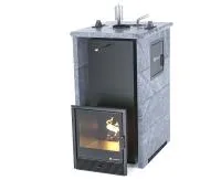 печь для бани изистим геленджик м2 premium в трехстор. кожухе из талькохлорита закр.верх вход с тыла