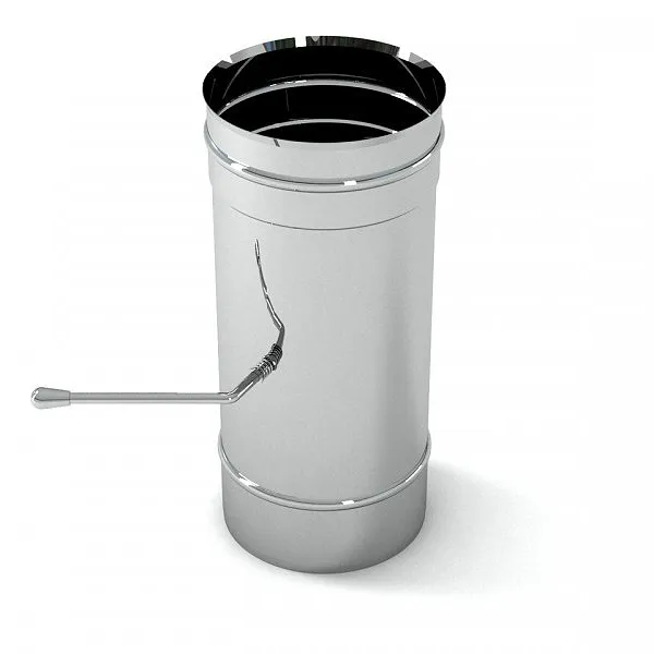 заслонка феррум (шибер поворотный) нержавеющая (430/0,5мм) ф180 #