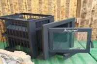 печь для бани торнадо 14 панорама сетка квадрат