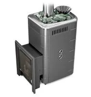 печь для бани газовая тмф таймыр 2017 inox закрытая каменка с т/о антрацит (без ггу)  #