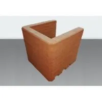 облицовка кирпичная красная универсальная п-образная "эконом" с компл.накладок 825*790*910мм