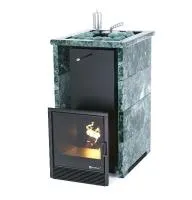 печь для бани изистим сочи premium в трехстороннем кожухе откр. верх из змеевика, футеровка 