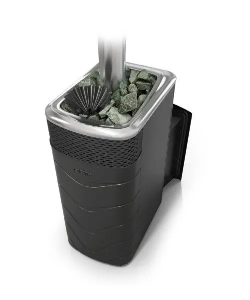 печь для бани тмф гейзер xxl 2017 inox нерж.дверца закр.каменка антрацит